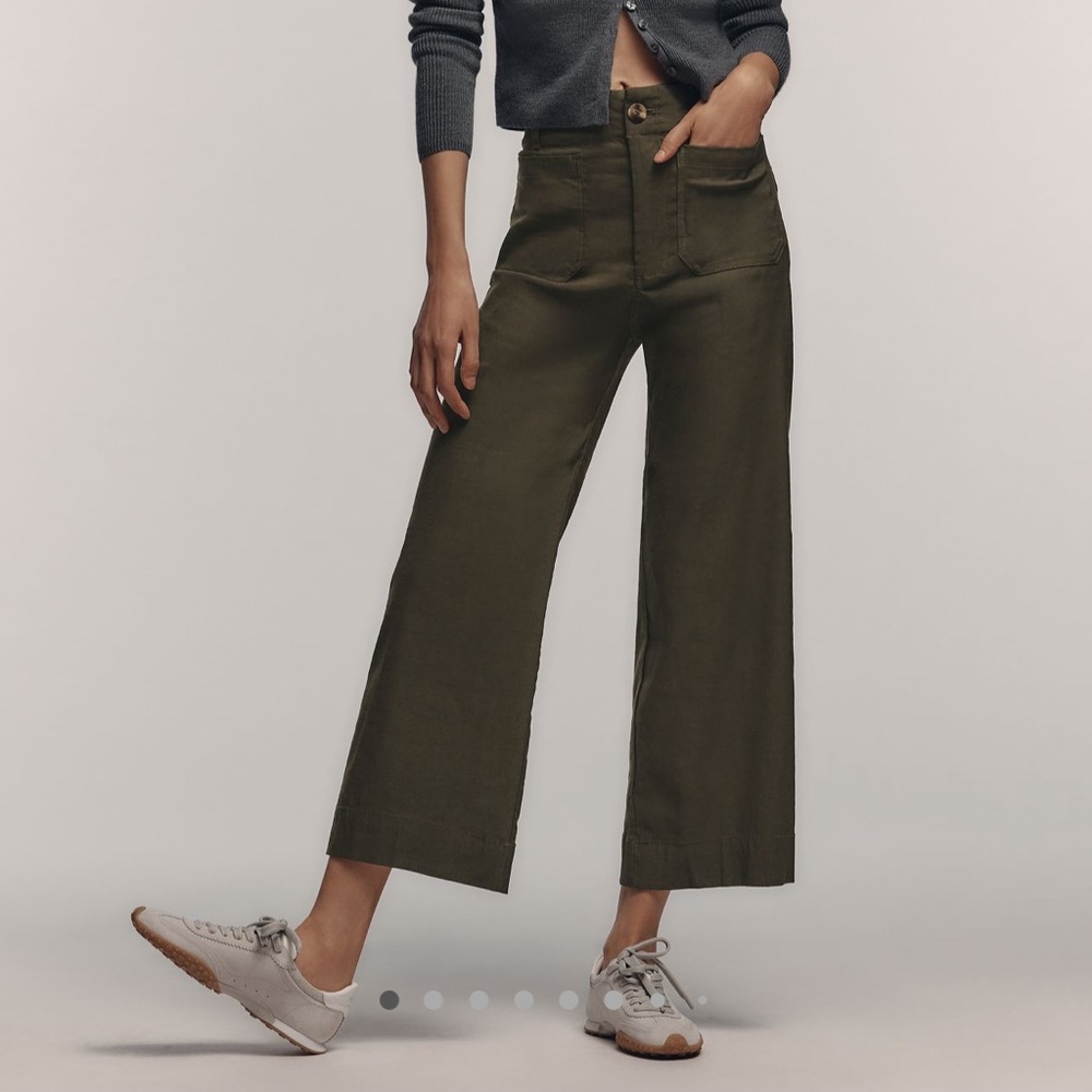 NWT COLETTE CROPPED WIDE LEG PANTS BY MAEVE: MAHIC FABRIC EDITION